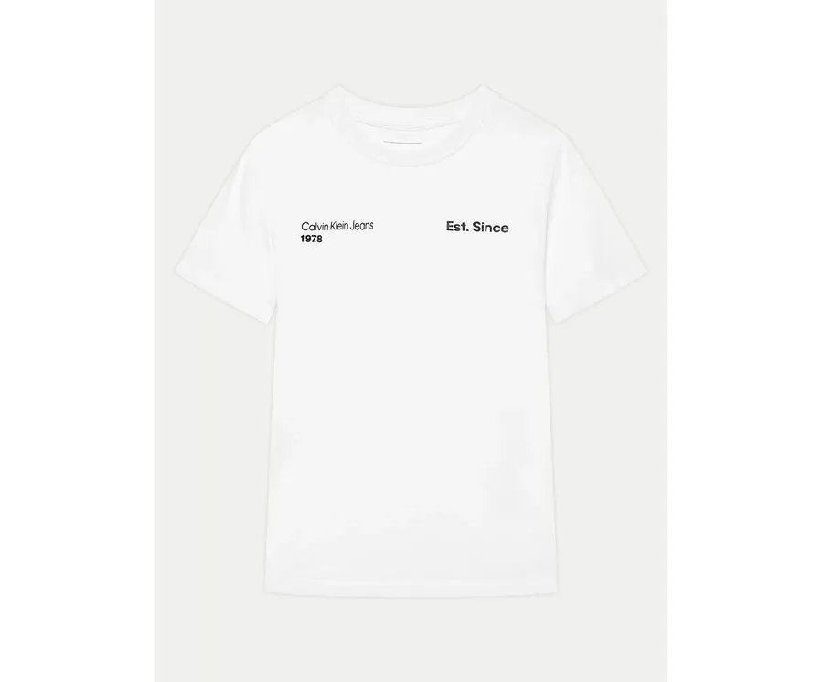 obrazek 1 Calvin Klein Jeans T-Shirt IB0IB02236 Biały Regular Fit