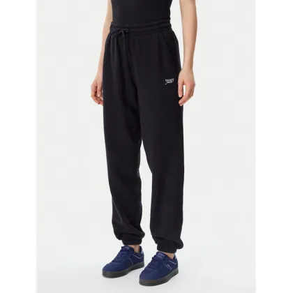 Zdjęcie Tommy Jeans Spodnie dresowe Script DW0DW20670 Czarny Relaxed Fit