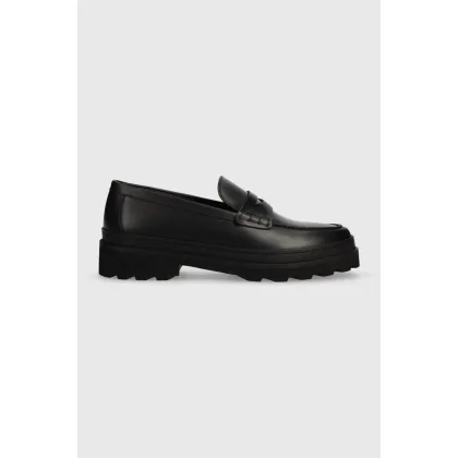 Zdjęcie A.P.C. mokasyny skórzane PXBAA.H53281 MOCASSINS CLEM 2.0 męskie kolor czarny