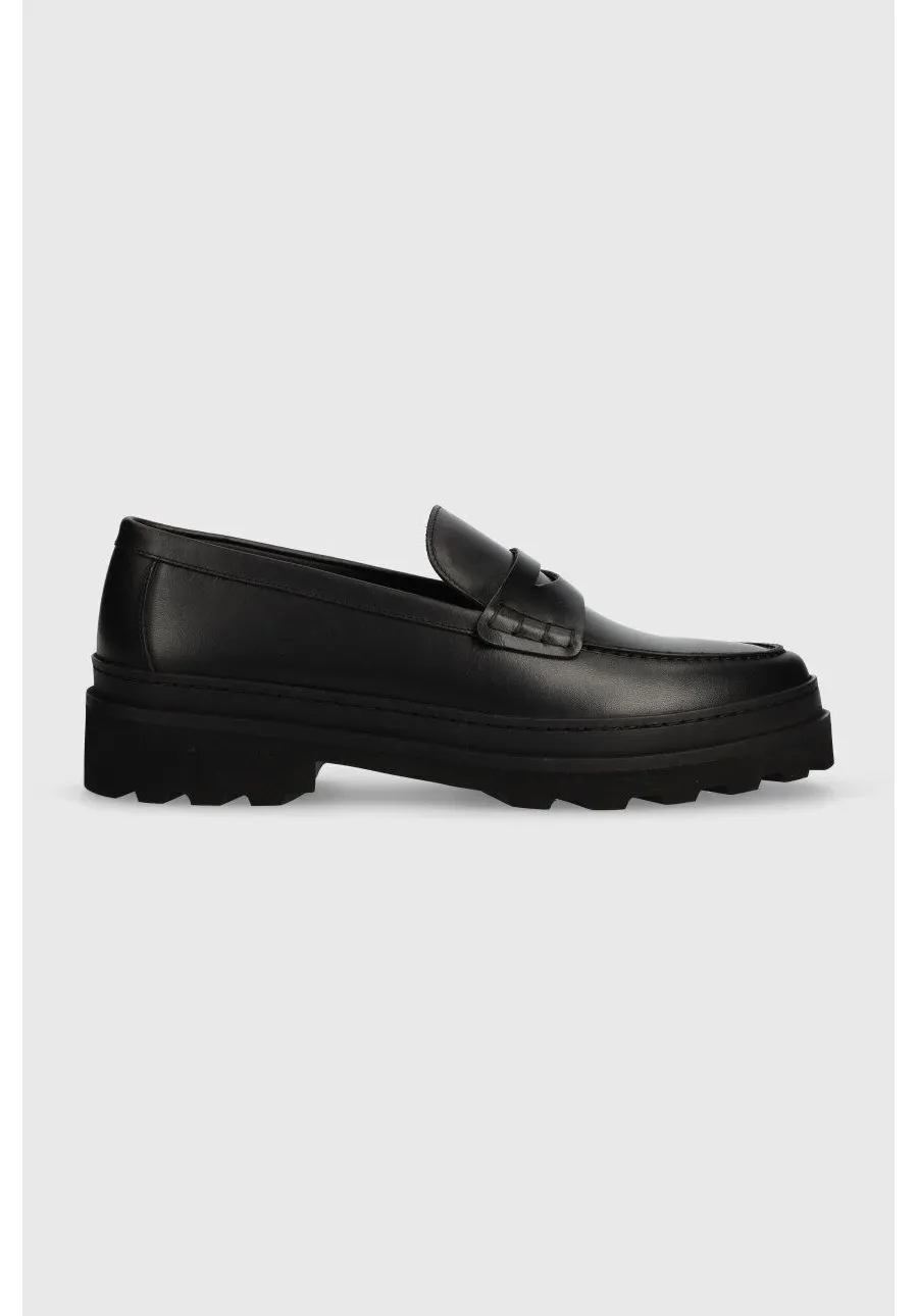 obrazek 1 A.P.C. mokasyny skórzane PXBAA.H53281 MOCASSINS CLEM 2.0 męskie kolor czarny