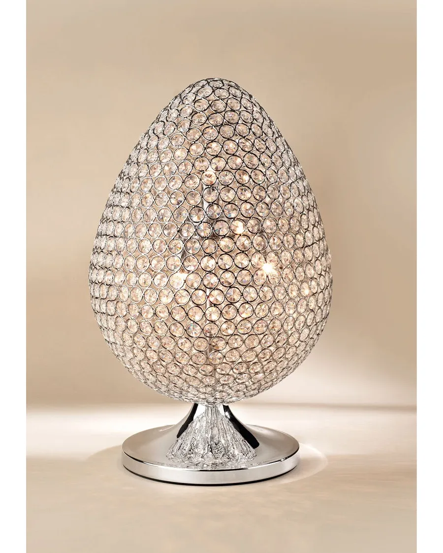 obrazek 3 Oryginalna lampa stołowa „Diamentowe jajko”
