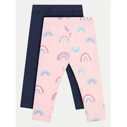 Zdjęcie OVS Komplet 2 par legginsów 1975838 Różowy Slim Fit