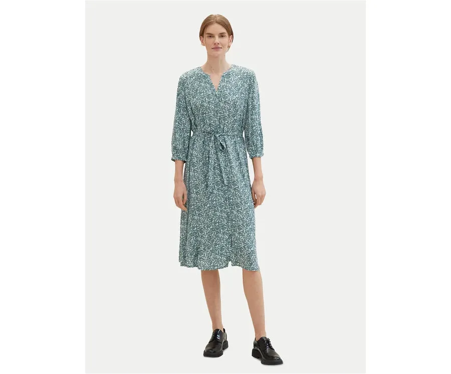 obrazek 1 Tom Tailor Sukienka koszulowa 1041205 Zielony Regular Fit