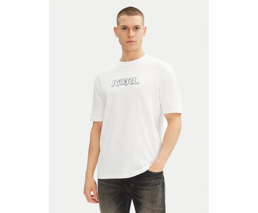 obrazek 1 KARL LAGERFELD T-Shirt 755156 552235 Biały Regular Fit