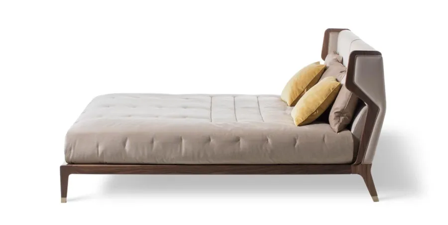 obrazek 6 Włoskie eleganckie łóżko z tapiecerowanym zagłówkiem