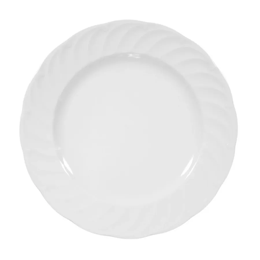 obrazek 1 Porcelanowy biały okrągły talerz obiadowy 25 cm z Niemiec - Seltmann Weiden