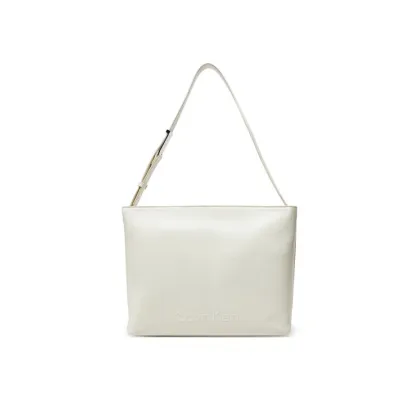 Zdjęcie Calvin Klein Torebka Embossed Logo Medium Shopper K60K613172 Écru