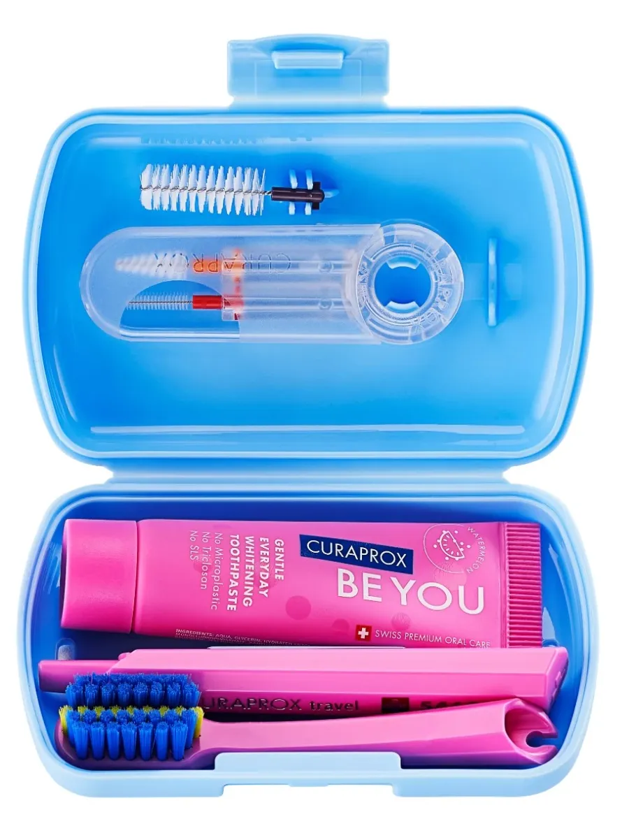 obrazek 1 Curaprox Travel Set Ortho - zestaw niebieski