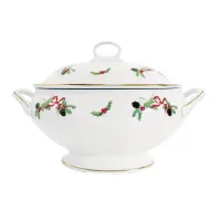 Zdjęcie Luksusowa waza porcelanowa z motywami świątecznymi