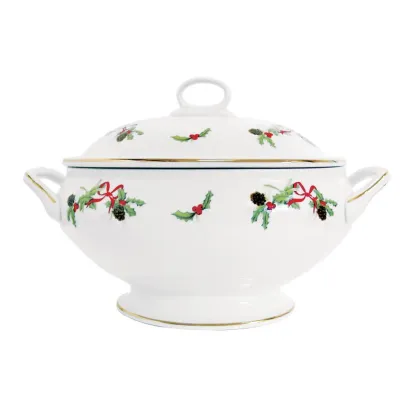 Zdjęcie Luksusowa waza porcelanowa z motywami świątecznymi