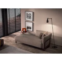 Picture Comfortable Dominick chaise longue - brown ash structure