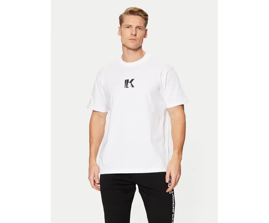 obrazek 1 Karl Lagerfeld Jeans T-Shirt A1M17044 Biały Regular Fit