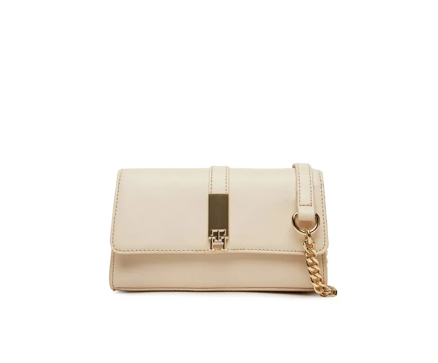 obrazek 1 Tommy Hilfiger Torebka Th Heritage Mini Crossover Chain AW0AW17222 Beżowy