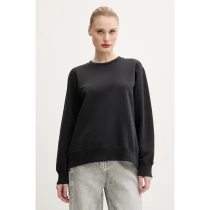 Zdjęcie MM6 Maison Margiela bluza bawełniana damska kolor czarny gładka S52GU0240.M25012