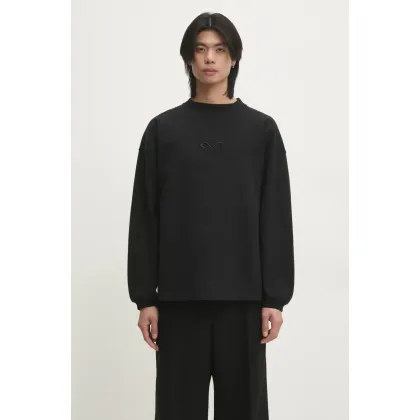 Zdjęcie VETEMENTS bluza Oval Logo Cropped męska kolor czarny z aplikacją UA66CW600BB