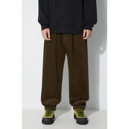 Zdjęcie Engineered Garments spodnie sztruksowe Carlyle Pant kolor zielony proste 23F1F012.WP009