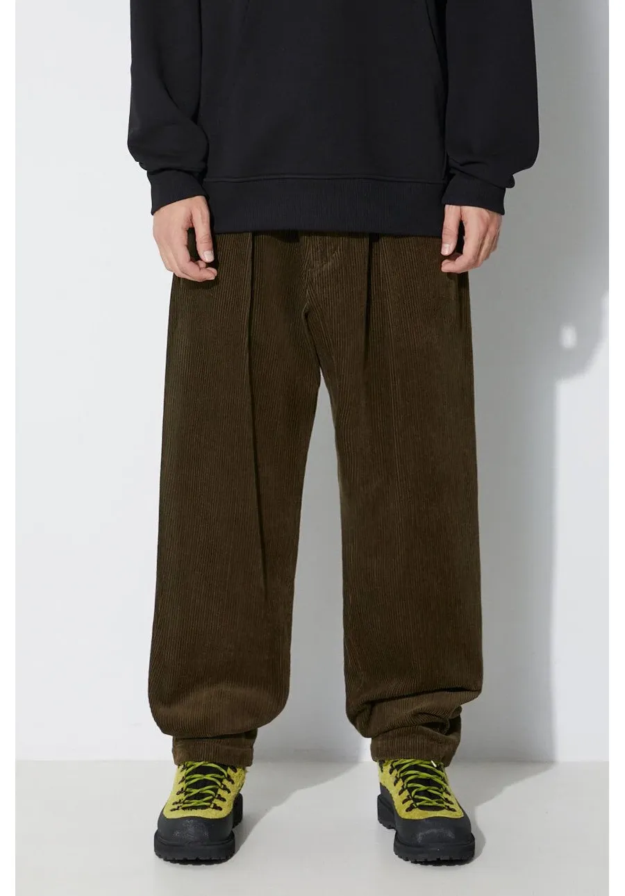 obrazek 1 Engineered Garments spodnie sztruksowe Carlyle Pant kolor zielony proste 23F1F012.WP009