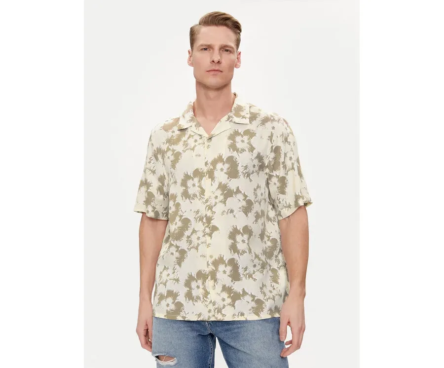 obrazek 1 Calvin Klein Koszula Flower K10K112703 Beżowy Regular Fit