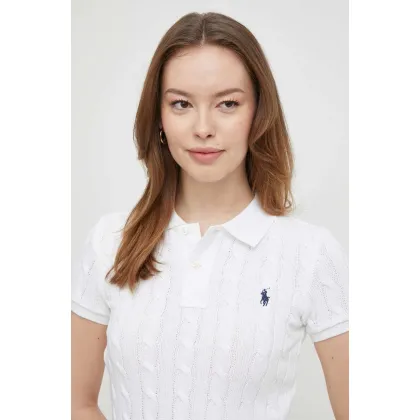 Zdjęcie Polo Ralph Lauren polo bawełniane kolor biały