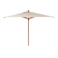 Picture Square umbrella with a wooden pole, diameter 300 cm, for the garden and terrace