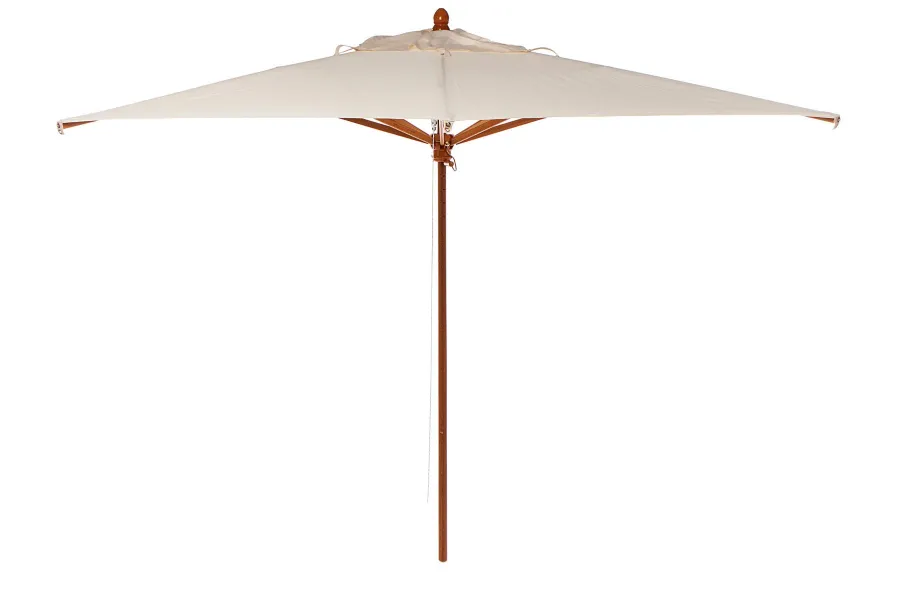 obrazek 1 Kwadratowy parasol z drewnianym słupkiem, średnicy 300 cm do ogrodu i na taras