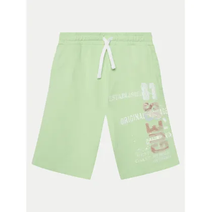 Zdjęcie Guess Szorty materiałowe L5GD06 KA6R4 Zielony Regular Fit