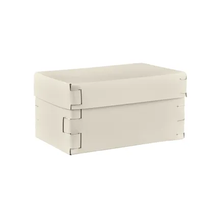 Zdjęcie Eleganckie pudełko Snob 25x15xH13,5 cm w kolorze waniliowym