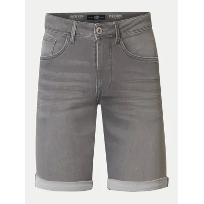 Zdjęcie Petrol Industries Szorty jeansowe M-1040-SHO001 Szary Slim Fit