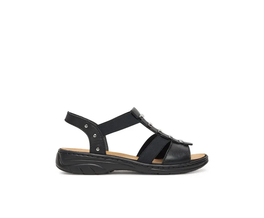 obrazek 1 Rieker Sandały 64580-00 Czarny