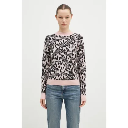 Zdjęcie Fiorucci sweter z domieszką wełny Pink Banimalier damski kolor różowy W01FPKSW195KN03PN04