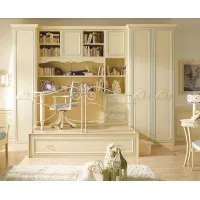 Zdjęcie Oryginalny młodzieżowy pokój w prowansalskim stylu, błękit i magnolia - Ferretti e Ferretti