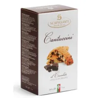 Zdjęcie Włoskie ciastka Cantuccini z kawałkami gorzkiej czekolady, 200 g