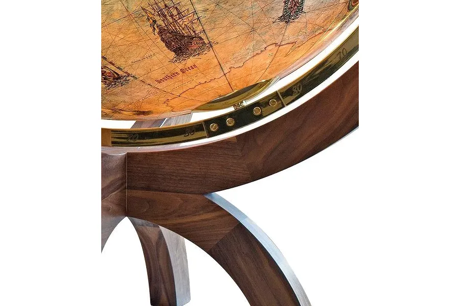 picture 3 Mini desk globe - stainless steel