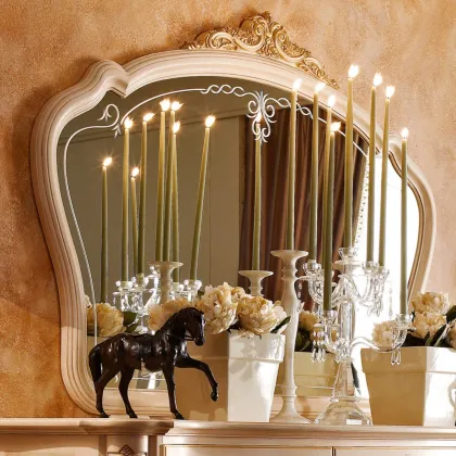 Zdjęcie Stylowe barokowe lustro wolnostojące z Włoch