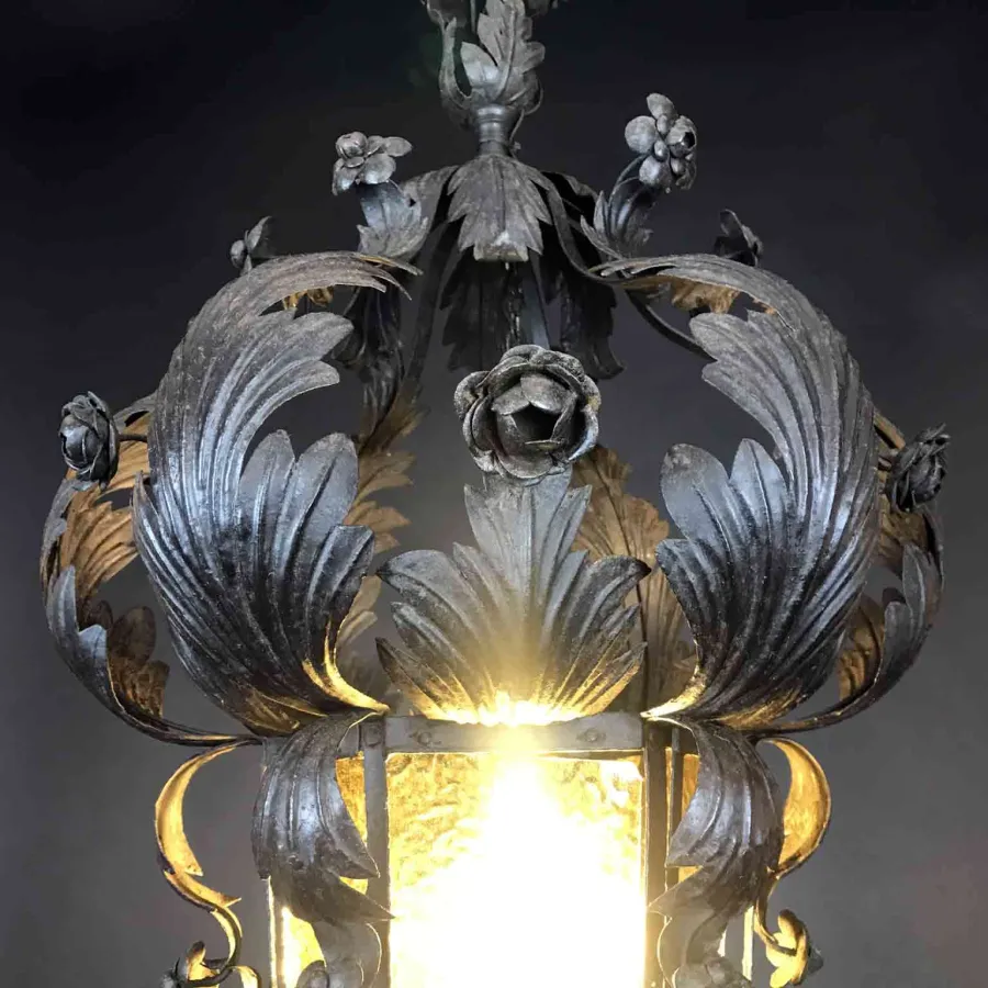 obrazek 5 Vintage żelazna latarnia wytłoczona z portyku wykonana ręcznie