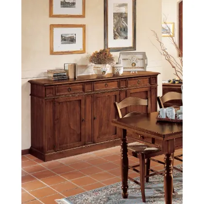 Zdjęcie Klasyczny, włoski kredens, 3 drzwi, 3 szuflady - Fratelli Mirandola