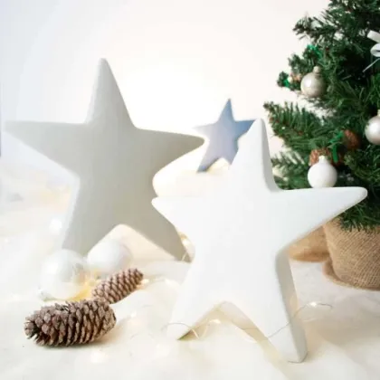 Picture Ceramic Christmas decoration in the shape of a star