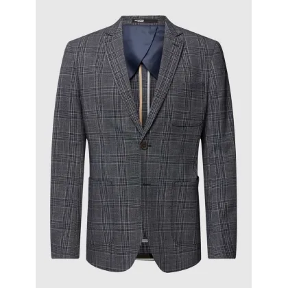 Zdjęcie Marynarka na 2 guziki o kroju slim fit w szkocką kratę