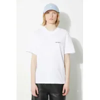 Zdjęcie Carhartt WIP t-shirt bawełniany S/S Script Embroidery T-S damski kolor biały I032293.00AXX