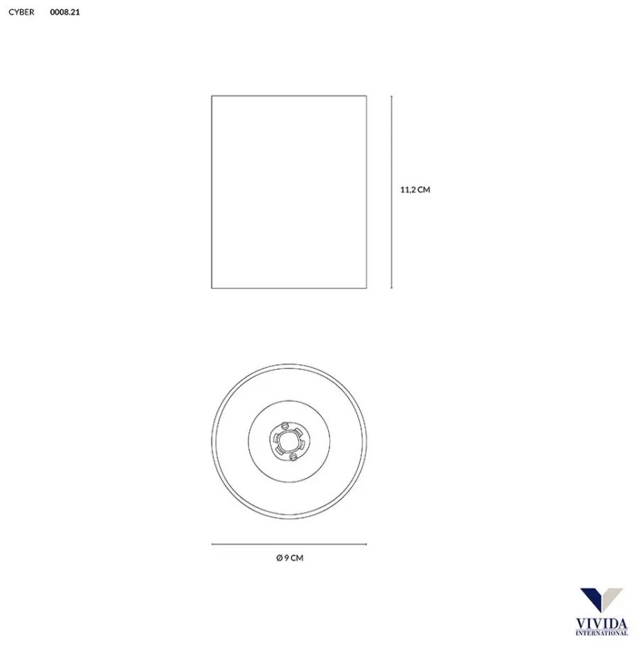 obrazek 3 Wyjątkowa lampa sufitowa, plafon Cyber LED 7,5W, 635Lm, 3000K