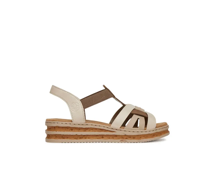 obrazek 1 Rieker Sandały 62918-62 Biały