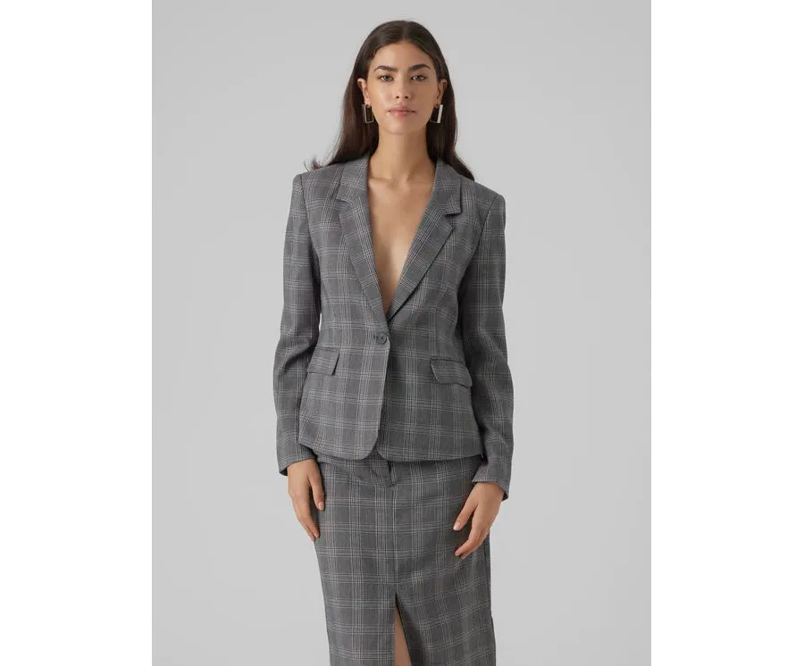 obrazek 1 Vero Moda Marynarka Malin 10299895 Szary Slim Fit