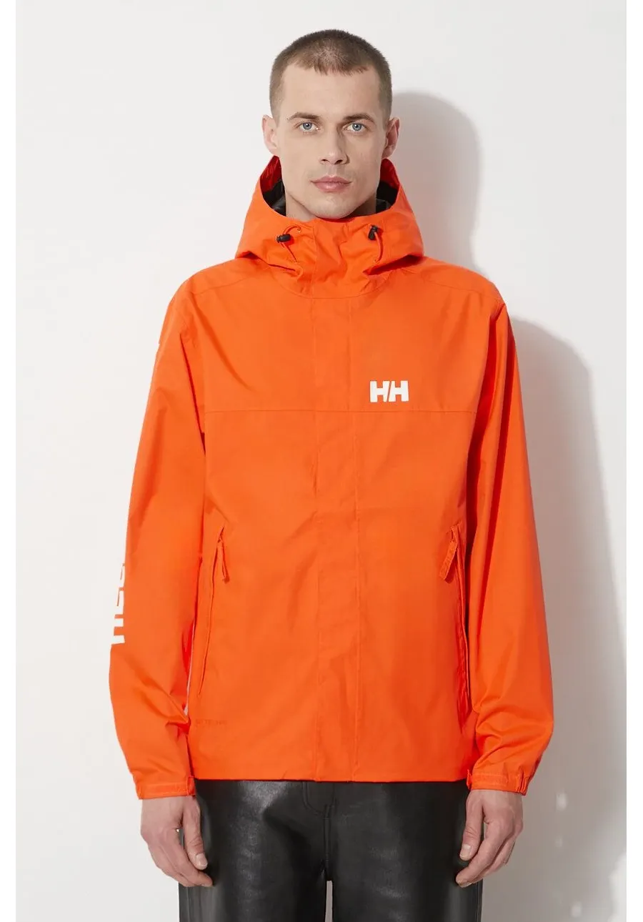 obrazek 1 Helly Hansen kurtka przeciwdeszczowa Ervik kolor pomarańczowy 64032
