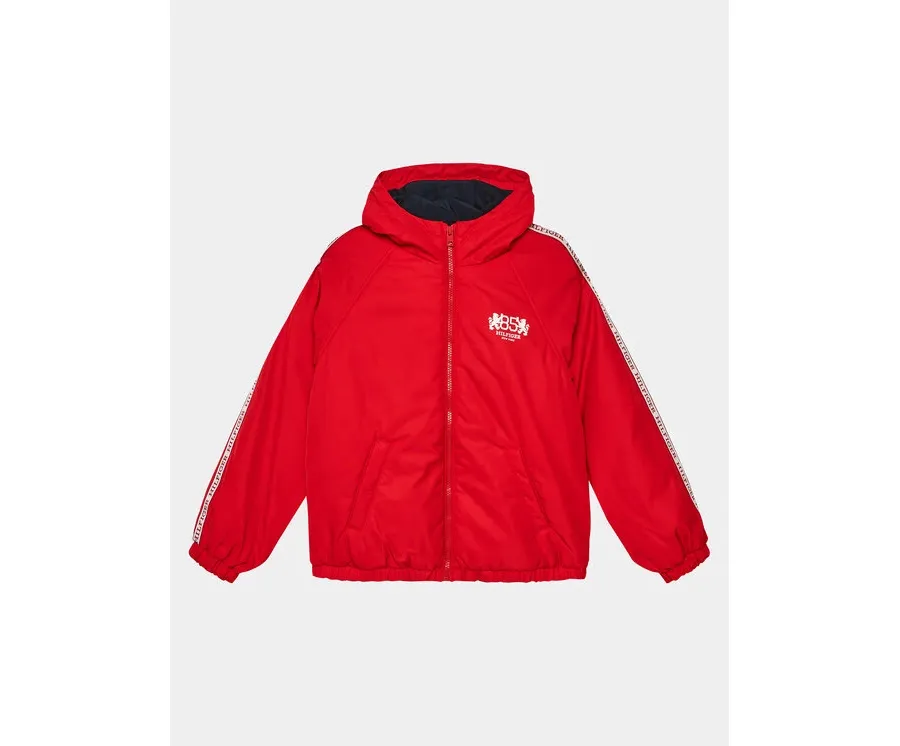 obrazek 1 Tommy Hilfiger Kurtka przejściowa Heritage Logo Windbreaker KB0KB08880 Czerwony Regular Fit