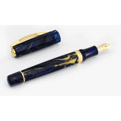 Zdjęcie Eleganckie pióro wieczne Medici Golden Blue na prezent
