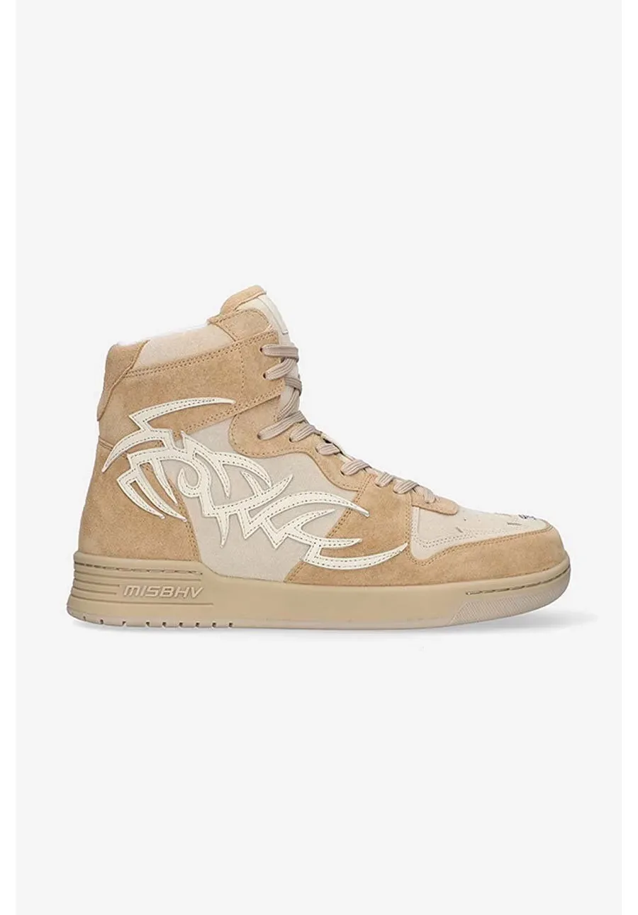 obrazek 1 MISBHV sneakersy zamszowe Court 3121BW408 kolor beżowy 3121BW408-BEIGE
