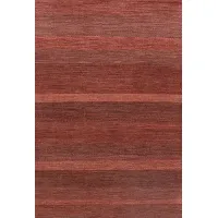 Picture Gray and red woolen carpet hand-woven from India - Jordan