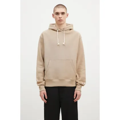 Zdjęcie Champion bluza Hooded Sweatshirt męska kolor beżowy z kapturem gładka 220705