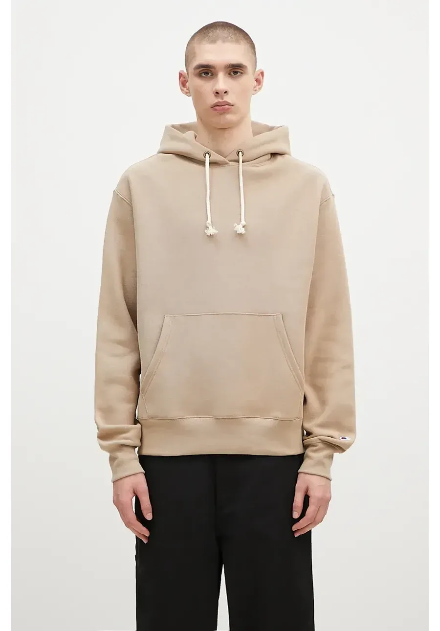 obrazek 1 Champion bluza Hooded Sweatshirt męska kolor beżowy z kapturem gładka 220705