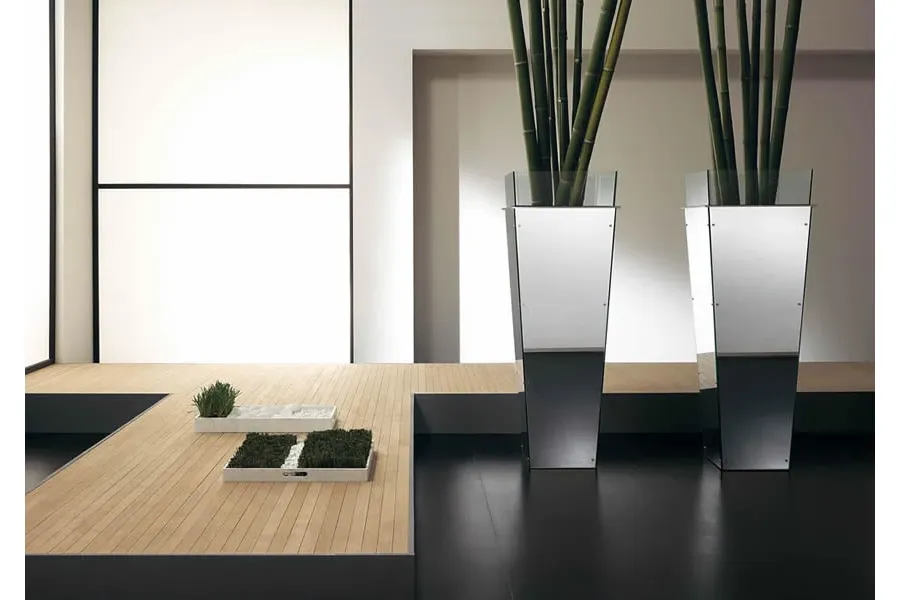 obrazek 3 Nowoczesna szklana donica z wymiennymi panelami bocznymi - Tonelli Design